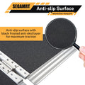 Segmart Wheelchair Ramp 7FT, 600lbs Wide 28.3'' Aluminum Portable Foldable Handicap Ramp for Home Threshold Doorways, Folding Steps Ramp for Curb Vehicle Entry Mobility Scooter Vans SUV, Black