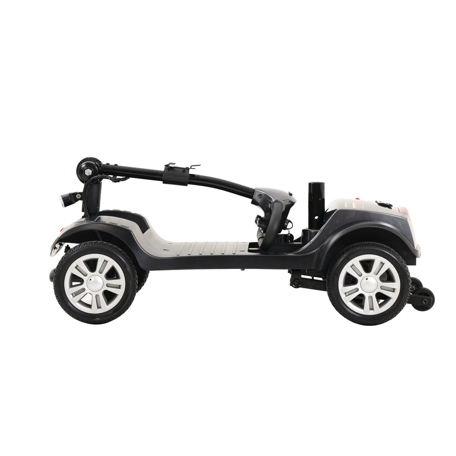 Segmart Mobility Scooter for Seniors, 20''W Armrest, Rear Suspension, Front Rear Light, 300lbs, Grey