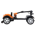 Segmart Mobility Scooter for Seniors, 20''W 4 Wheel Compact Mobile for Travel, Charger & Basket Included, Orange