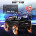 Licensed Toyota Tacoma Electric Ride on Vehicle for Kids, 12V Powered Ride on Car Toys with Remote Control, LED Lights, MP3 Player, Black