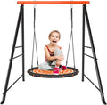 SEGMART Swing Stand A Frame Heavy Duty, Metal Swing Frame for Both Kids and Adults, Hold up to 880lbs, Swing Sets for Backyard Playground Indoor Outdoor Activities(Swing NOT Included)