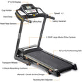 Clearance! Treadmills Exercise Equipment for Home, Smart Digital Folding Treadmill w/MP3 Audio Auxiliary Port, 14.8 KM/h Max Speed, 12 Preset Program, Electric Exercise Fitness Machine, 240lbs, S5649