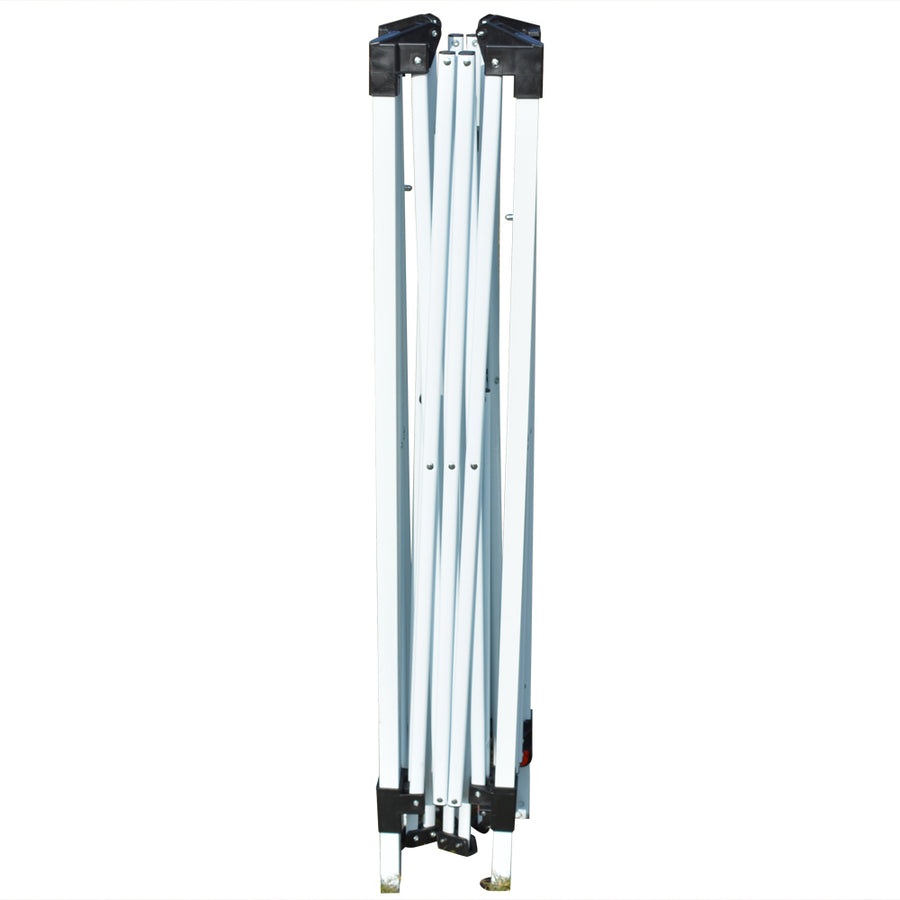 Pop Up Wedding Party Tent, SEGMART 10' x 10' Outdoor Canopy Tent with 4 Sidewalls, Upgraded White Backyard Tent for Outsides, Patio Gazebo Tent BBQ Shelter for Garden Camping Grill, LLL511