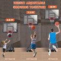 Adult Basketball Goal, SEGMART 6.88ft-12ft Easy Adjustable Portable Basketball Hoop, Basketball Goal Outdoor Basketball Hoop, Indoor Outdoor Basketball Game Play Set,LLL4417