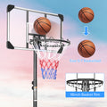 Basketball Hoops for Kids, SEGMART 6.88'-7.45' Adjustable Portable Basketball Hoop, Basketball Goal Outdoor Basketball Hoop with Backboard/Metal Stand, Indoor Outdoor Basketball Game Play Set,LLL4411