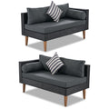 SEGMART 4 Pieces Outdoor Patio Furniture Set, All-Weather Sectional Wicker Sofa with Colorful Pillows & Table, Patio Conversation Set for Garden, Poolside, Porch