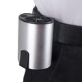 portable mini fan, 4 Inch Desk Fan Clip on Waist, Rechargeable Battery Operated Small Personal USB Fan, 3 Speeds Fast Air Circulating Fan Waist Hanging Fan for Travel and Camping, Outdoor Work, I6690