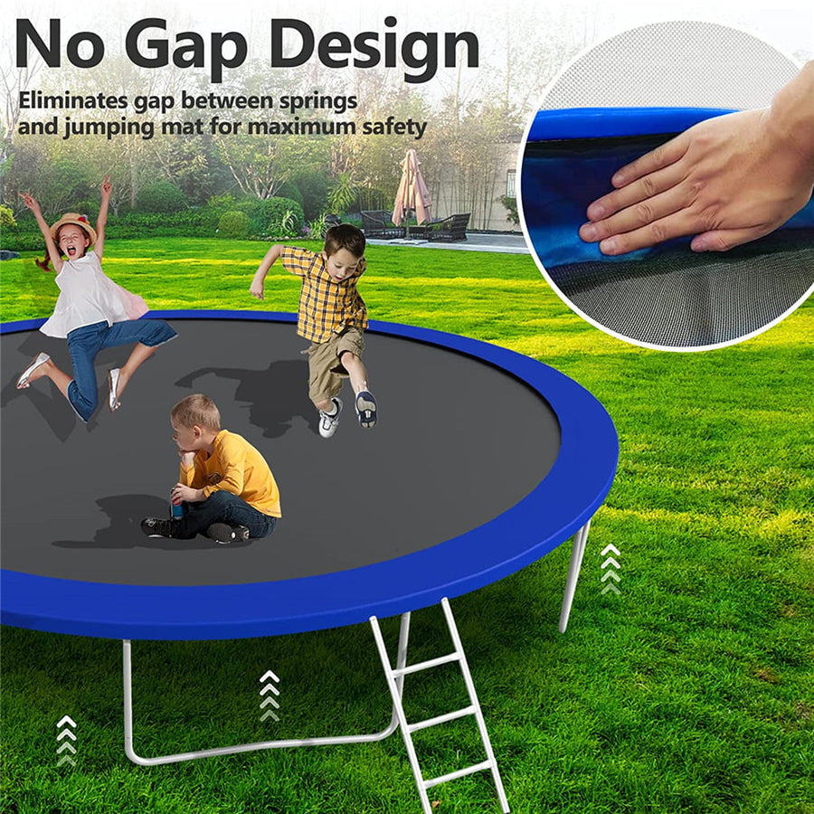 16 FT Trampoline with Basketball Hoop, SEGMART Kids Outdoor Game Trampoline for Adults/Kids, Recreational Spring Trampolines for Outdoor Yard Games with Safety Enclosure Net - ASTM Approved(1500LBS)