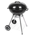 Small Charcoal Grill, SEGMART Charcoal BBQ Grill Charcoal with 2 Wheels, Outdoor BBQ Grill Charcoal with Ventilation & Metal Griddle, 18" Dia x 23.6" H Grill Outdoor Cooking for Camp Yard, Black,H1215