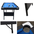 SEGMART Outdoor Folding Pool Tables, Billiard Tables Game Table, Indoor Entertainment Table, Children's Toys, Table Games, and All Accessories Included, Blue