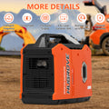 Segmart 2200W Portable Inverter Generator, Gas Powered Super Quiet Generator with 6H Runtime, Eco-Mode, Ultra Lightweight Design for Camping, Home Backup & RV Use, EPA Compliant