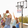 Basketball Hoops for Kids, SEGMART 6.88'-7.45' Adjustable Portable Basketball Hoop, Basketball Goal Outdoor Basketball Hoop with Backboard/Metal Stand, Indoor Outdoor Basketball Game Play Set,LLL4411