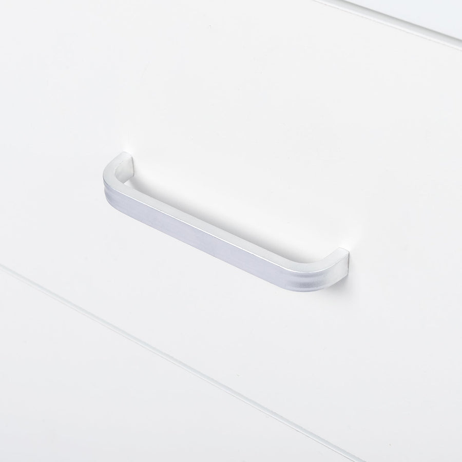 White Wood Chest Cabinet, SEGMART 26'' x 13'' x 29'' Durable MDF Wood Chest Cabinet with Metal Handles, Simple Bedroom Furniture Chest of Drawers for Closet to Storing Clothes, Cosmetic, S7893