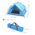 Segamrt Camping Tent for 2-3 Person, Portable Waterproof Camping Tents with Removable Rainfly and Carry Bag for Backpacking, Hiking or Beach, Easy Up, Blue
