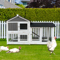 Segmart 61" Rabbit Hutch, Outdoor Indoor Chicken Coop Cage with Run, Wooden GuinSegmart 61" Rabbit Hutch, Outdoor Indoor Chicken Coop Cage with Run, Wooden Guinea Pig Pet House Pull-Out Upper Tray, Greyea Pig Pet House Pull-Out Upper Tray, Grey