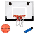 Clearance!Basketball Hoop, Mini Basketball Hoop for Kids, Over The Door Basketball Hoop Indoor for Home or Office- Slam Dunk Approved, Shatter Resistant Backboard Include 1 Basketball and 1 Inflator