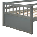 Twin Daybed Bed, SEGMART Captain Sofa Bed with 2 Storage Drawers, Wood Twin Daybed Bed with 10 Slats Strong Support, Farmhouse Style Solid Wood Bedframe for Kid's Room, Teens, Grey, S321