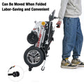 Segmart Foldable Electric Wheelchairs for Adults, 300LBS Durable Lightweight Portable Power Carry Wheelchair Travel up to 15 Miles, Silver