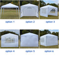 SEGMART 10 x 10 Canopy Tent with 4 Removable SideWalls for Patio Garden, Sunshade Outdoor Gazebo BBQ Shelter Pavilion, for Party Wedding Catering Gazebo Garden Beach Camping Patio, White, S10667