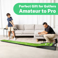 Segmart Golf Putting Green Mat for Indoors, Training Bundles with 3 Bonus Balls, Auto Ball Return System, SS