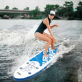 Paddle Boards Clearance, Stand Up Paddleboard 10/12' SUP 6" Thick Non-Slip Deck with with Free Premium SUP Accessories, Backpack, Adjustable Paddle, Hand Pump and Repair Kit, for Youth & Adult, S10201