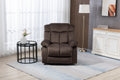 Electric Power Lift Recliner, Heavy Duty 300lbs Classic Fabric Sofa Chair for Elderly, Ergonomic Lounge Single Sofa with 3 Positions Lift, Plush Arms and Remote Control, Side Pocket, Coffee, SS433