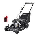 Foldable Lawn Mower, Segmart 21'' Outdoor Gas Powered Self Propelled Lawn Mower with 15.9 Gallon Bag, 3-in-1 Multifunction Lawn Mowers with 5 Adjustable Heights, Motor Oil Included