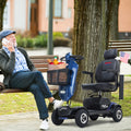 300W Motor Compact Mobility Scooter With Windshield, 300 lbs Capacity Compact Mobility Scooter Wheelchair for Adults, Outdoor Mobility Scooter with Cup Holders & USB Charging Port, SS1906