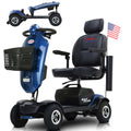 300W Motor Compact Mobility Scooter With Windshield, 300 lbs Capacity Compact Mobility Scooter Wheelchair for Adults, Outdoor Mobility Scooter with Cup Holders & USB Charging Port, SS1906