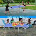 Segmart 6x3ft Portable Ping Pong Table Game Sets for Outdoor/Indoor, Foldable Mid-Size Home Use Tennis Table with Net, 2 Table Tennis Paddles and 3 Balls