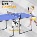 Segmart 6x3ft Portable Ping Pong Table Game Sets for Outdoor/Indoor, Foldable Mid-Size Home Use Tennis Table with Net, 2 Table Tennis Paddles and 3 Balls