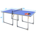 Segmart 6x3ft Portable Ping Pong Table Game Sets for Outdoor/Indoor, Foldable Mid-Size Home Use Tennis Table with Net, 2 Table Tennis Paddles and 3 Balls