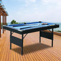 SEGMART Outdoor Portable Pool Table for adults, Billiard Tables Game Table, Indoor Table, Children's Toys, Table Games, Space-Saving Entertainment, and All Accessories Included, Blue