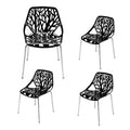 Segmart Dining Chair, Set of 4, Black