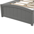 Twin Wood Bed Frame, Kids Platform Twin Bed with 2 Storage Drawers and Headboard, Platform Bed Frame Mattress Foundation with Wood Slat Support for Kids, Teens, White, SS914