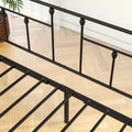 Metal Daybed Frame Twin Size Platform with trundle, metal trundle Daybed wth Roll Out Trundle and Slat Support, No Box Spring Needed, Built-in Casters, Easy Assembly, Black
