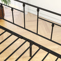 Metal Daybed Frame Twin Size Platform with trundle, metal trundle Daybed wth Roll Out Trundle and Slat Support, No Box Spring Needed, Built-in Casters, Easy Assembly, Black