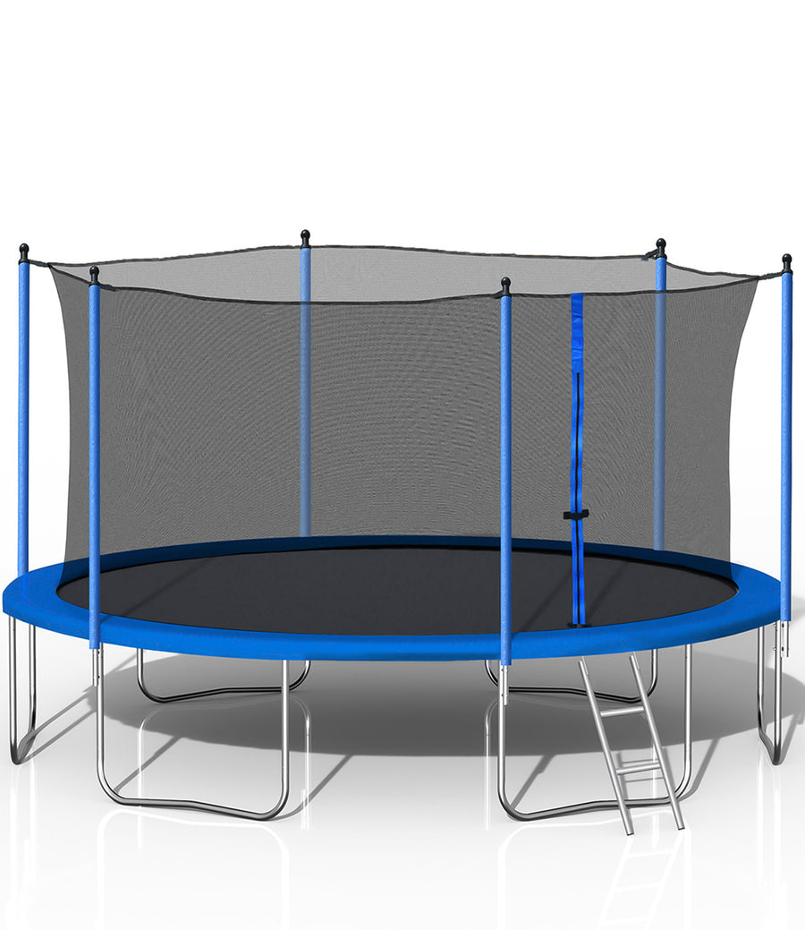 16 FT Trampoline, SEGMART Kids Outdoor Game Trampoline for Adults/Kids, Recreational Spring Trampolines for Outdoor Yard Games with Safety Enclosure Net - ASTM Approved(1500LBS)