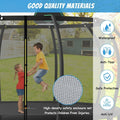 SEGMART 12FT Trampoline for Kids, New Upgraded 12-Feet Outdoor Trampoline with Safety Enclosure Net Jumping Mat and Spring Cover Padding, Heavy-Duty Round Backyard Bounce Jumper Trampoline