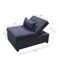 4in1 Multi-Function Folding Sofa Bed Chair, Single Folding Ottoman Sleeper Sofa Bed, Modern Sleeper Convertible Chair Adjustable Backrest, Small Couch Bed for Living Room/Small Apartment, Dark Gray (5.0) 5 stars out of 1 review 1 review