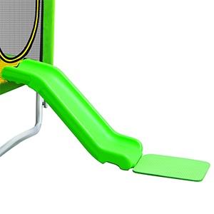 7FT Trampoline for Kids with Safety Enclosure Net, SEGMART Toddler Trampoline with Removable Slide, Upgrade Recreational Trampoline with Jumping Mat for Indoor Outdoor Backyard, Green