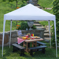 Pop Up Wedding Party Tent, SEGMART 10' x 10' Outdoor Canopy Tent with 4 Sidewalls, Upgraded White Backyard Tent for Outsides, Patio Gazebo Tent BBQ Shelter for Garden Camping Grill, LLL511