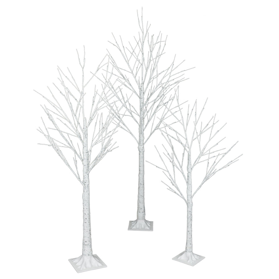 Christmas Trees with White Lights, SEGMART 4 Feet Artificial Christmas Trees with 48 Warm White LED Lights, PVC Stand, for Christmas Party Decorations Tree Plugin Indoor Outdoor, S6960