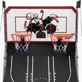 Foldable Indoor Basketball Arcade Game for All Players, SEGMART Dual Shot Indoor Basketball Game with Electronic Scorer, Portable Basketball Hoop Arcade with 8 Game Modes, 6 Balls for 2 Players