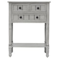 Entryway Table with Drawers and Shelf, SEGMART 23" Small Console Table Gray Sofa Table with Storage, Elegant Console Table Small Entry Table for Small Spaces Living Room Entryway Hallway Foyer, H1059