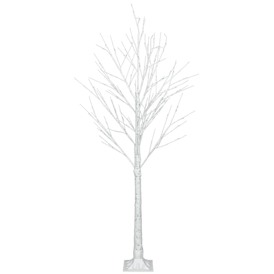 Christmas Trees with White Lights, SEGMART 4 Feet Artificial Christmas Trees with 48 Warm White LED Lights, PVC Stand, for Christmas Party Decorations Tree Plugin Indoor Outdoor, S6960
