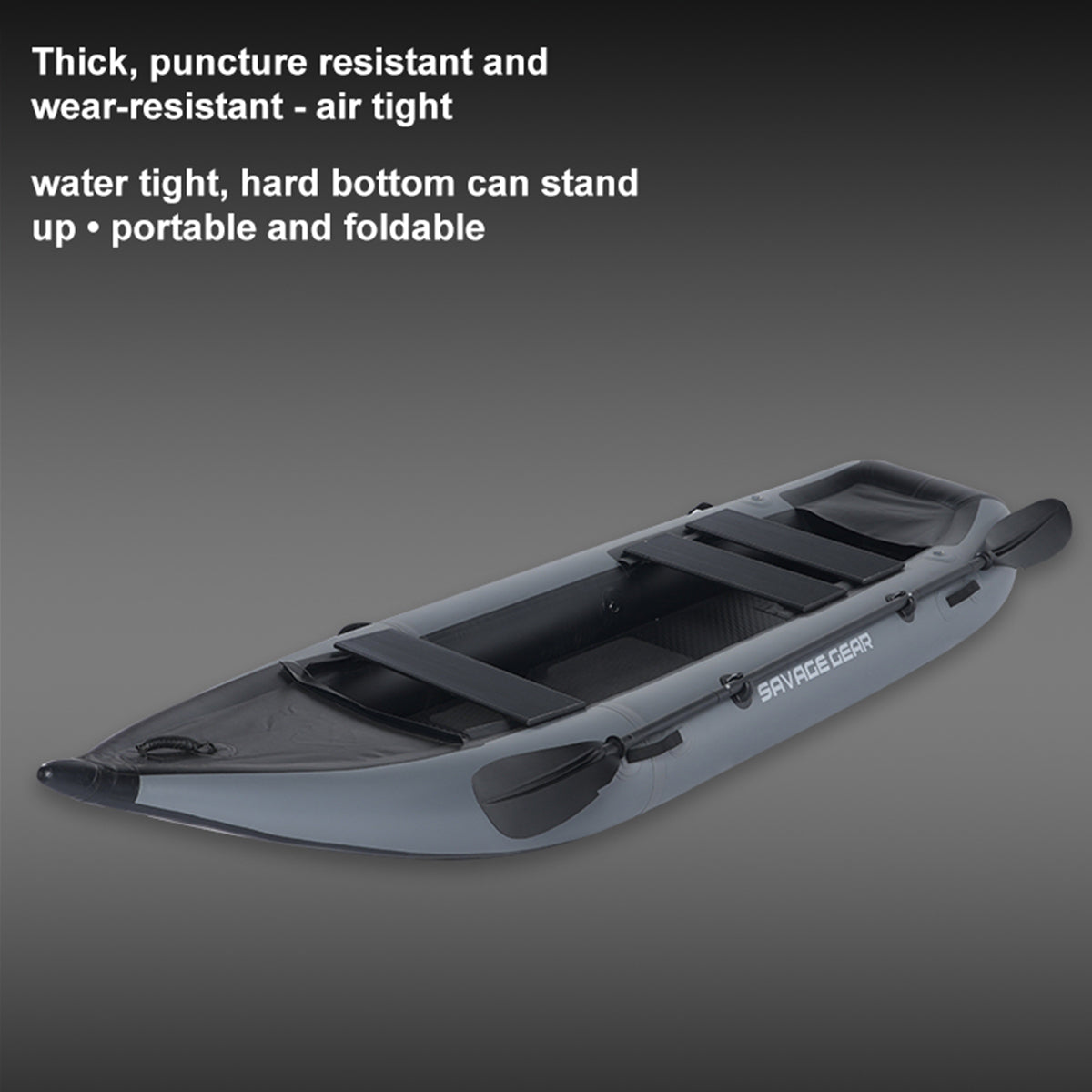 savage gear kajak 2 Person kayak, SEGMART Thick Fishing PVC Boat for Kids and Adults, In