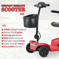 Segmart Mobility Scooter for Seniors, Heavy Duty 4-Wheel Mobile Device with Front & Rear Light, 300lbs, Black
