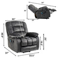 Segmart Power Lift Recliner, Heavy Duty 330lbs Velvet Sofa Chair for Elderly, Ergonomic Lounge Single Sofa with 4 Positions Lift, Plush Arms and Remote Control, Storage Pockets, Grey, SS1817