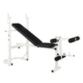 Workout Bench, Adjustable Weight Bench with 6-roll Leg Developer, Incline Decline Weight Bench for Full Body, Heavy Duty Exercise Fitness Bench for Home Gym, 440 lbs, L3918